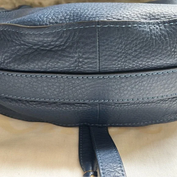 Chloe’ Marcie Leather Medium Saddle Bag with Chloe’ Dust Bag - Picture 8 of 16